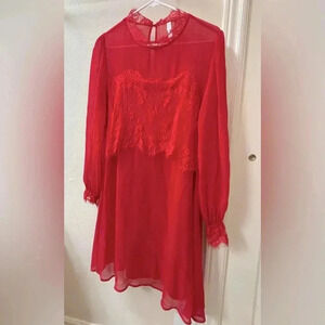 Red Exhilharation dress in size medium. Worn once